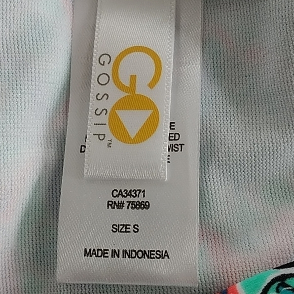 Go Gossip Bikini Bottom Multi Color Swimwear Sz S - Picture 4 of 7